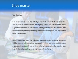 Standing Sea Sand PowerPoint Template