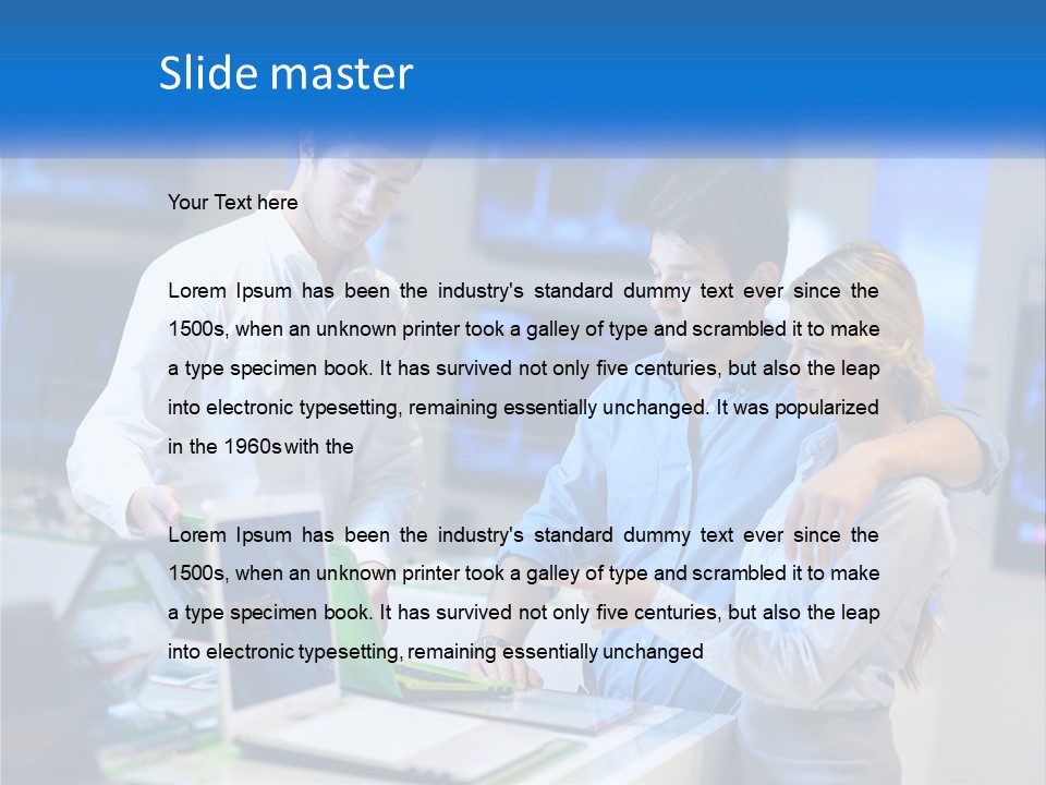 Standing Sea Sand PowerPoint Template