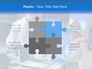 Standing Sea Sand PowerPoint Template