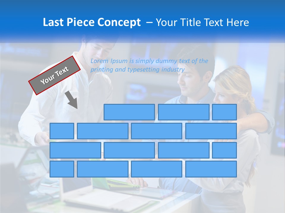 Standing Sea Sand PowerPoint Template