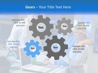 Standing Sea Sand PowerPoint Template