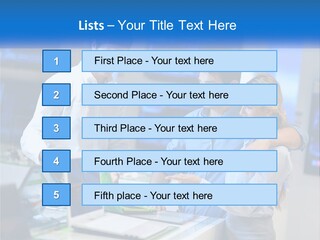 Standing Sea Sand PowerPoint Template