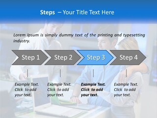 Standing Sea Sand PowerPoint Template