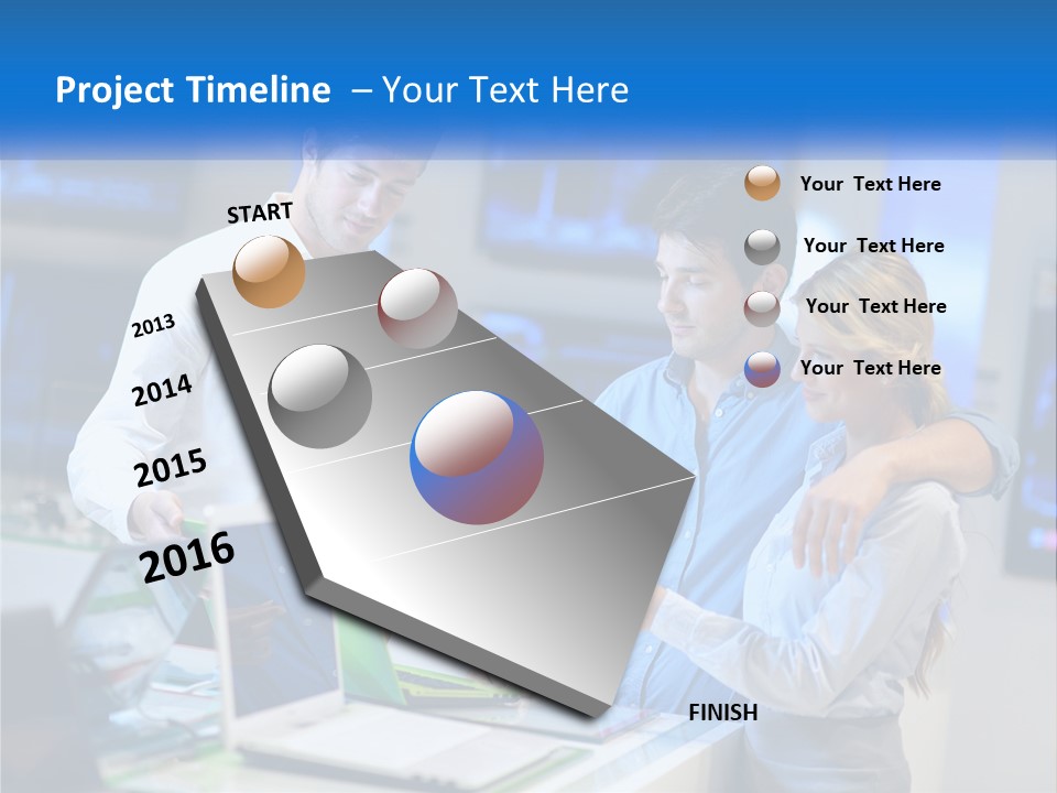 Standing Sea Sand PowerPoint Template