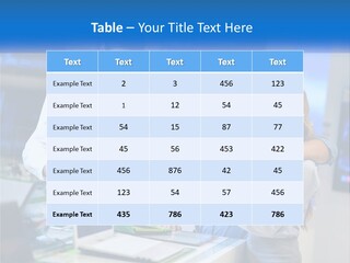 Standing Sea Sand PowerPoint Template