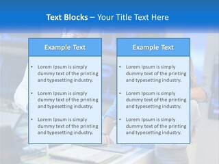 Standing Sea Sand PowerPoint Template