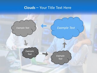 Standing Sea Sand PowerPoint Template
