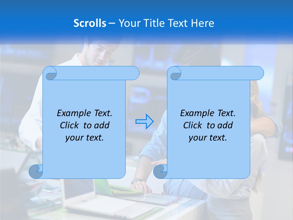 Standing Sea Sand PowerPoint Template