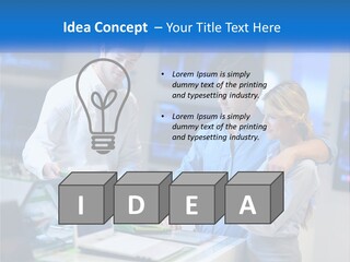 Standing Sea Sand PowerPoint Template