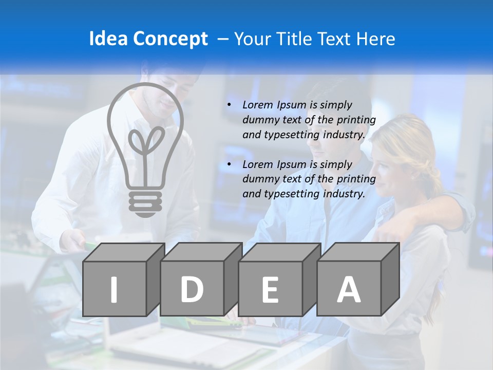 Standing Sea Sand PowerPoint Template