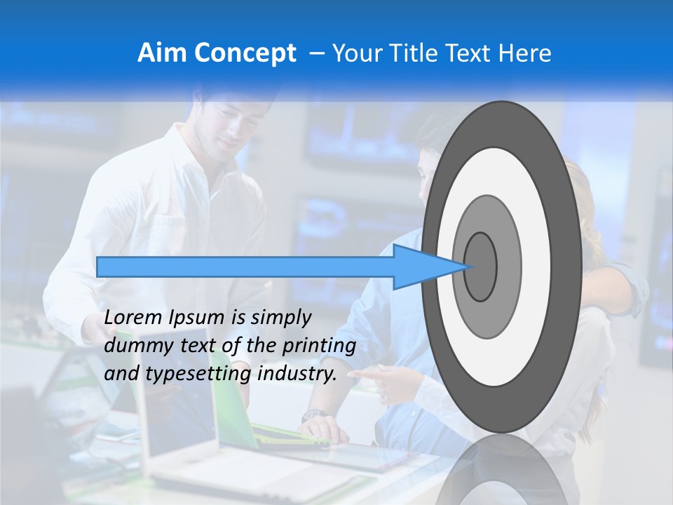 Standing Sea Sand PowerPoint Template