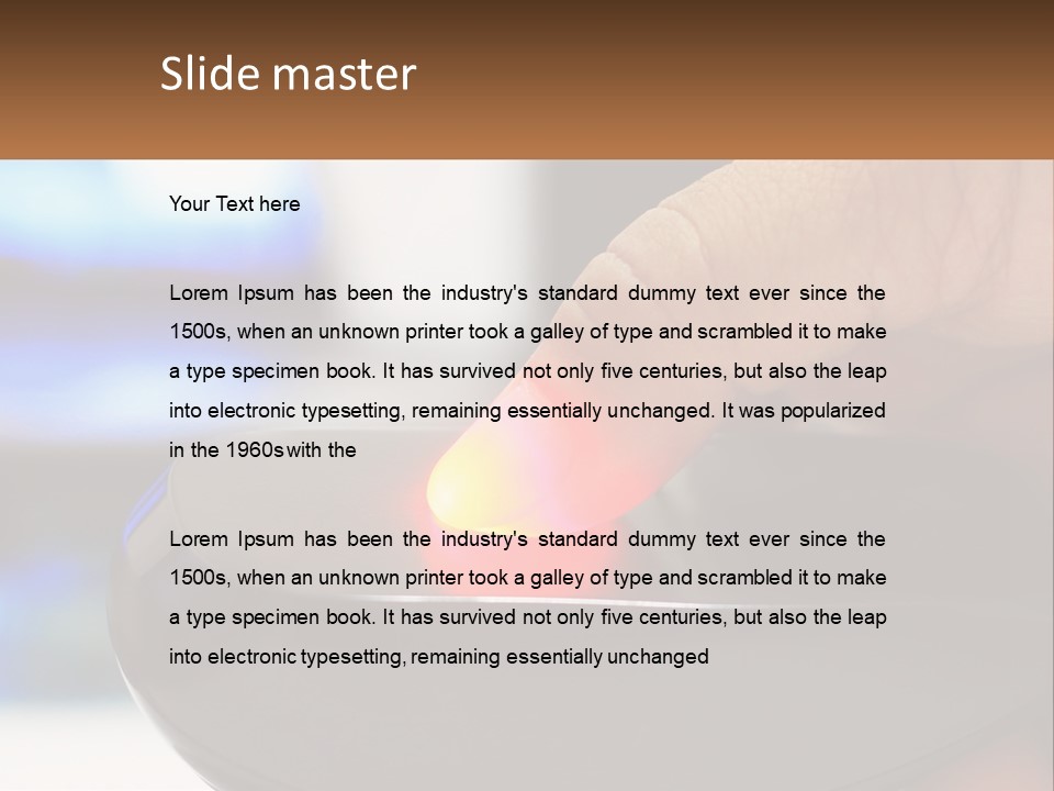 White Portrait Pensioner PowerPoint Template