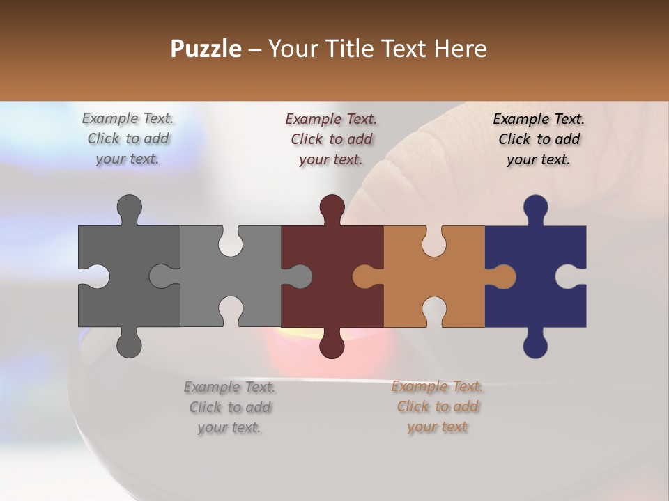 White Portrait Pensioner PowerPoint Template