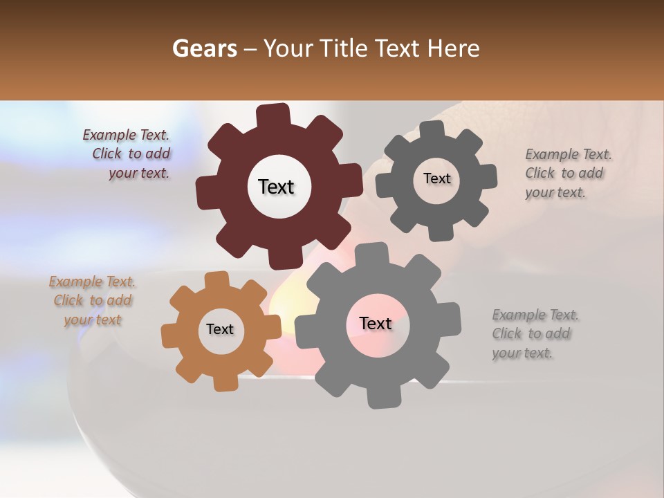 White Portrait Pensioner PowerPoint Template