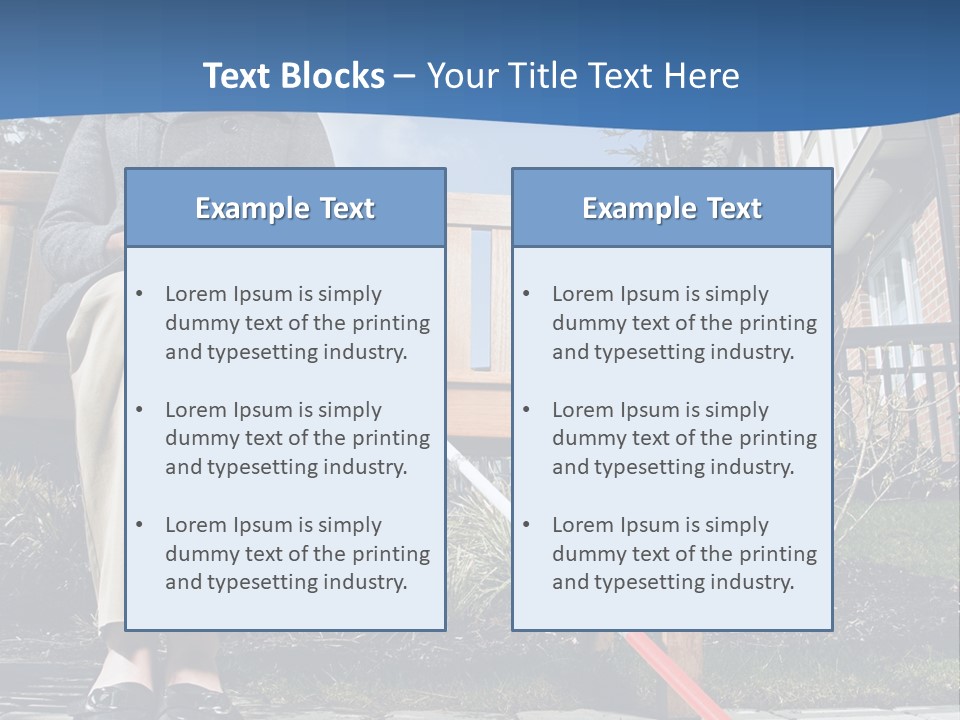 Coast Pensioner Daughter PowerPoint Template
