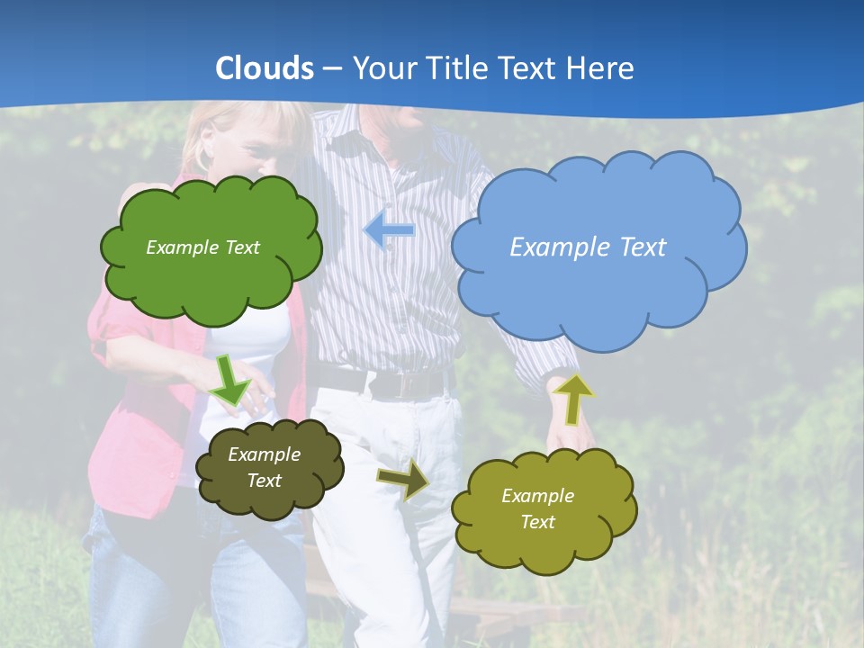 Lifestyle Sunrise White PowerPoint Template