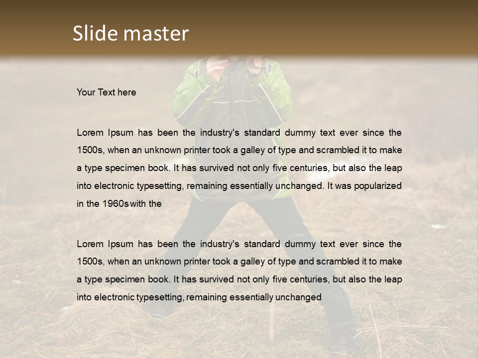 Sea Water Peaceful PowerPoint Template