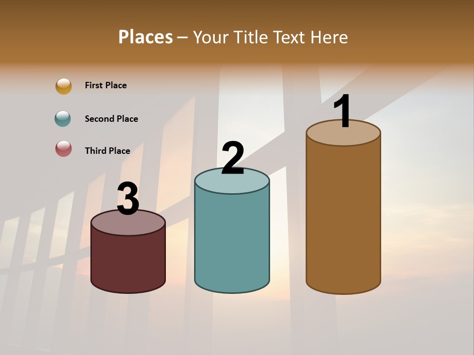 Caucasian Peaceful Sea PowerPoint Template