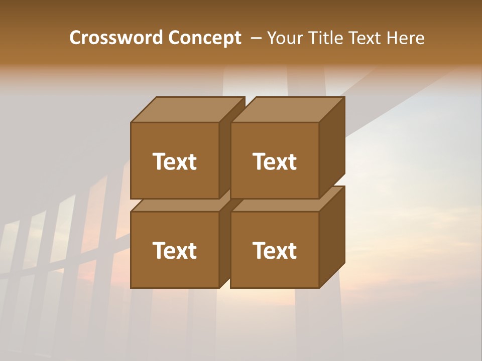 Caucasian Peaceful Sea PowerPoint Template