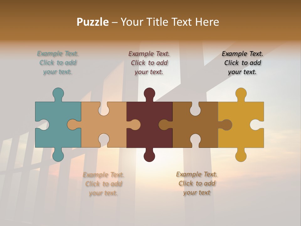 Caucasian Peaceful Sea PowerPoint Template