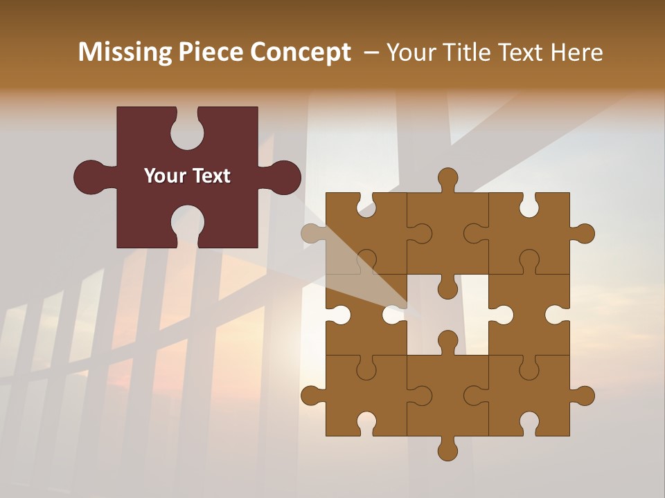 Caucasian Peaceful Sea PowerPoint Template