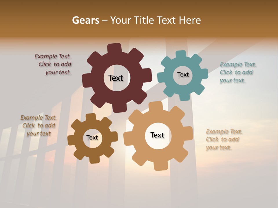 Caucasian Peaceful Sea PowerPoint Template