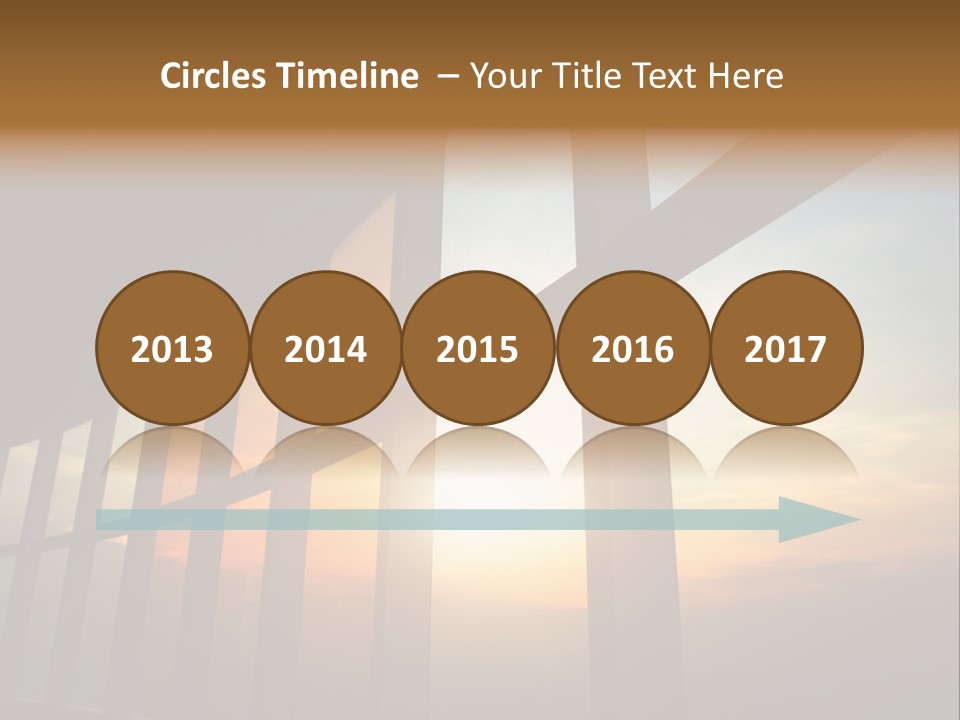 Caucasian Peaceful Sea PowerPoint Template