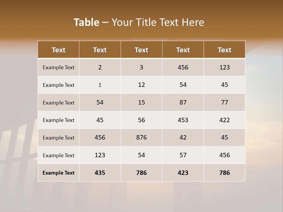 Caucasian Peaceful Sea PowerPoint Template