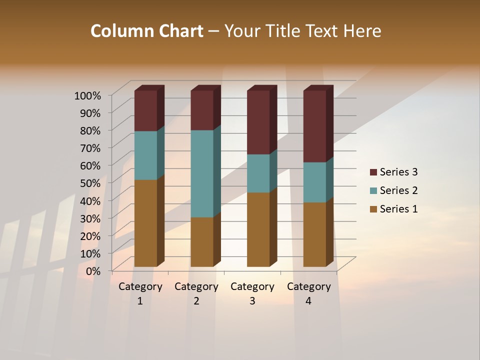 Caucasian Peaceful Sea PowerPoint Template