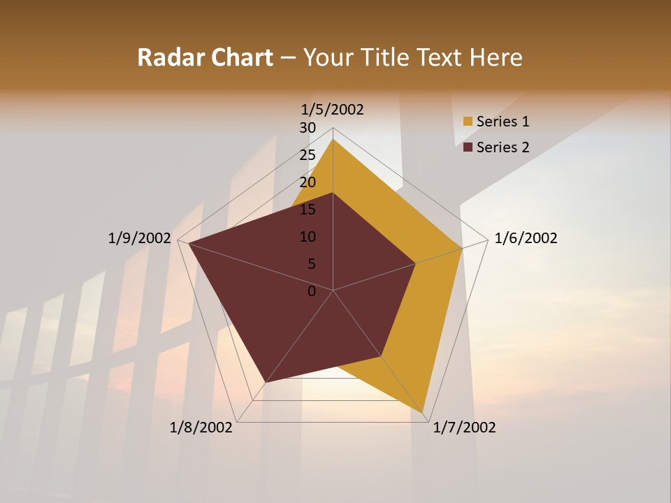 Caucasian Peaceful Sea PowerPoint Template