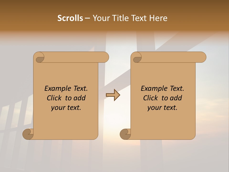 Caucasian Peaceful Sea PowerPoint Template