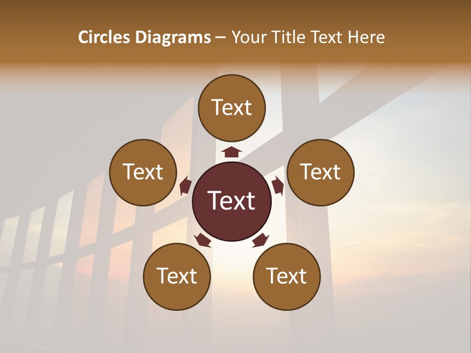 Caucasian Peaceful Sea PowerPoint Template