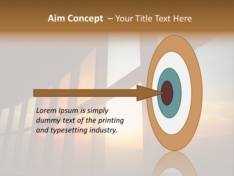 Caucasian Peaceful Sea PowerPoint Template