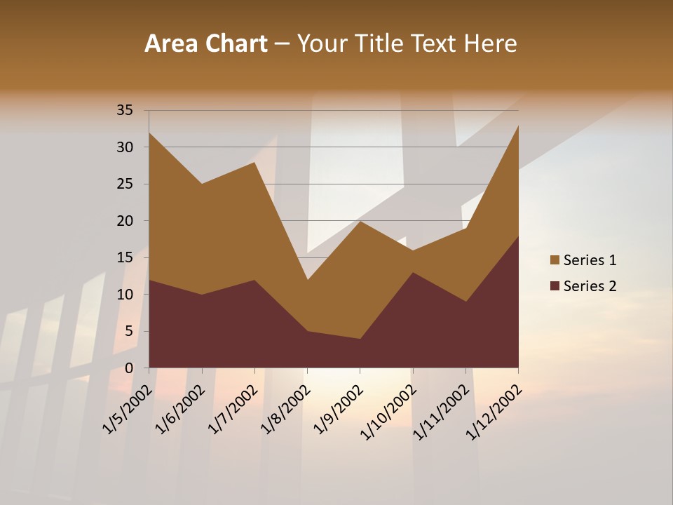 Caucasian Peaceful Sea PowerPoint Template