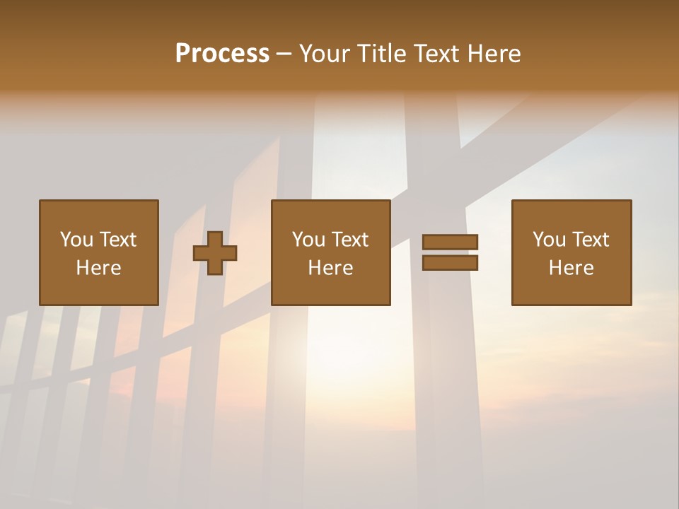 Caucasian Peaceful Sea PowerPoint Template
