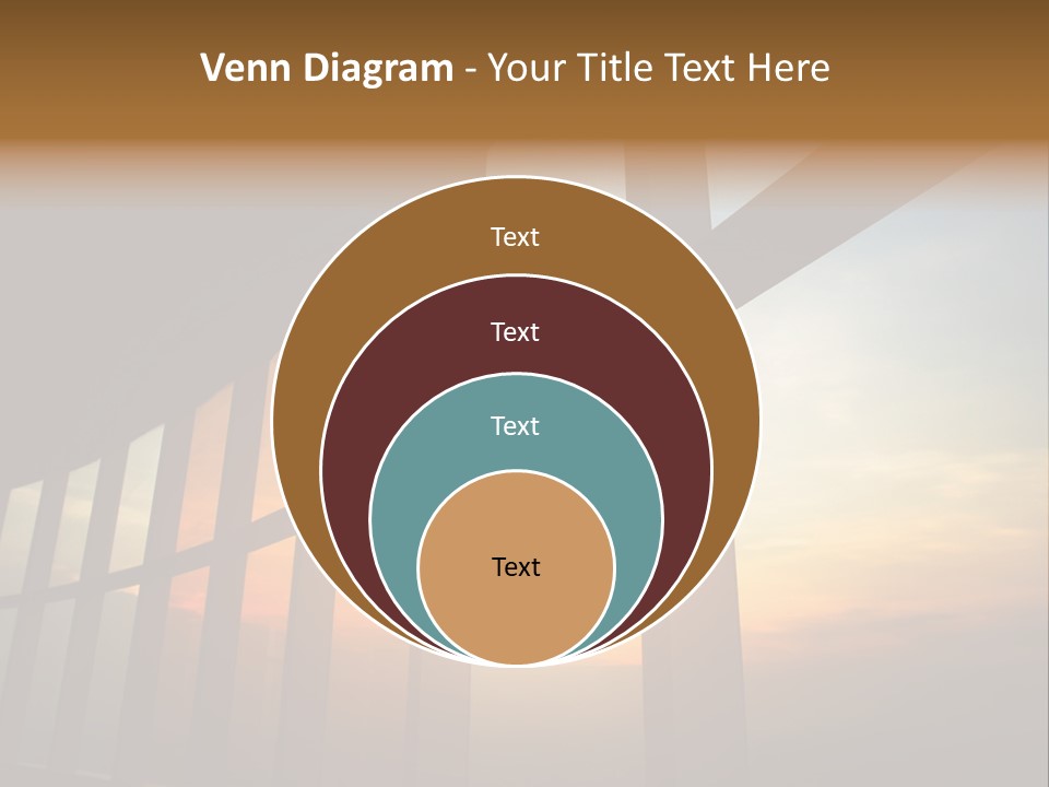 Caucasian Peaceful Sea PowerPoint Template