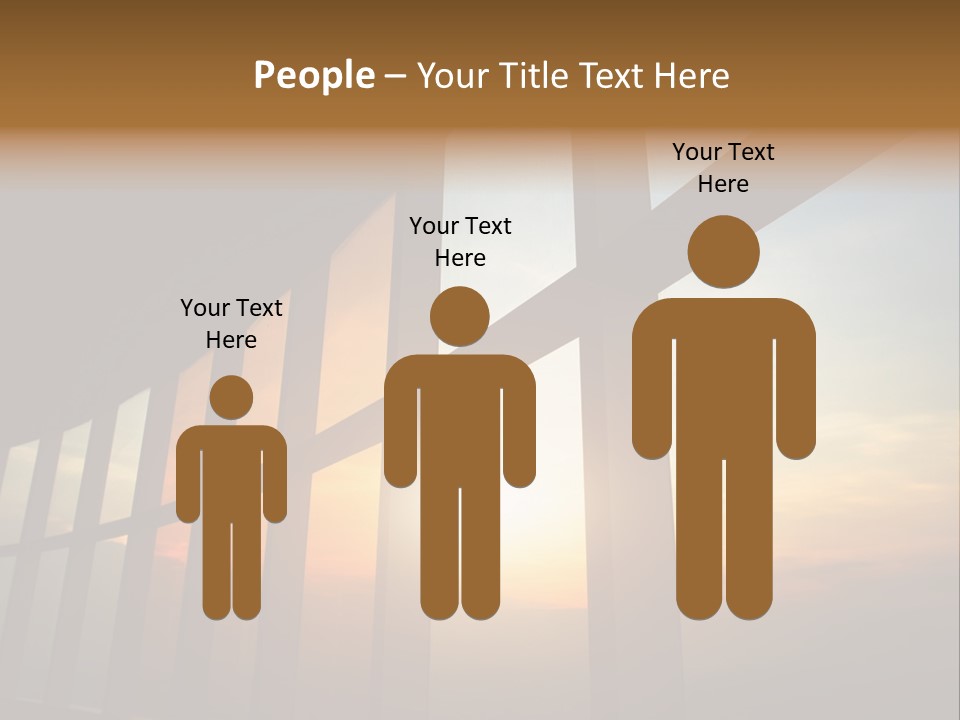 Caucasian Peaceful Sea PowerPoint Template