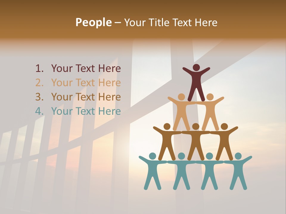 Caucasian Peaceful Sea PowerPoint Template