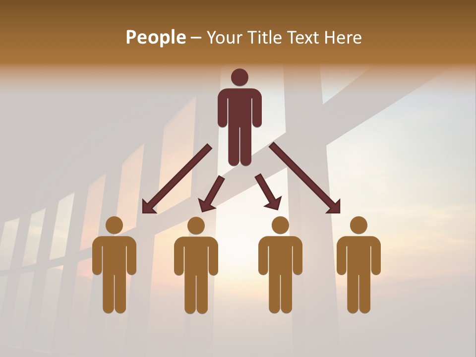 Caucasian Peaceful Sea PowerPoint Template