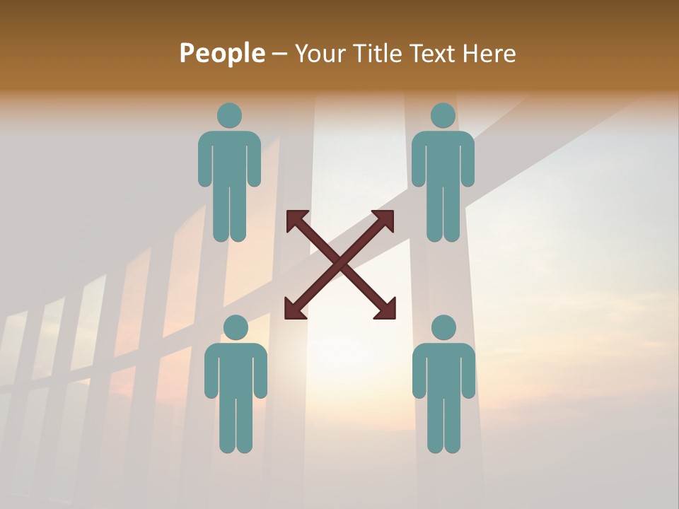 Caucasian Peaceful Sea PowerPoint Template