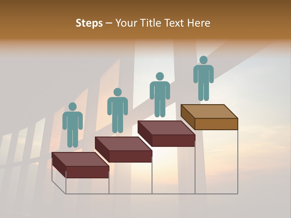 Caucasian Peaceful Sea PowerPoint Template