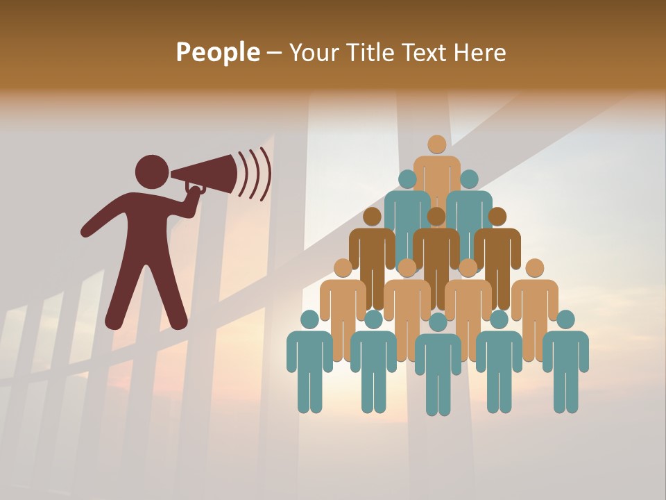 Caucasian Peaceful Sea PowerPoint Template