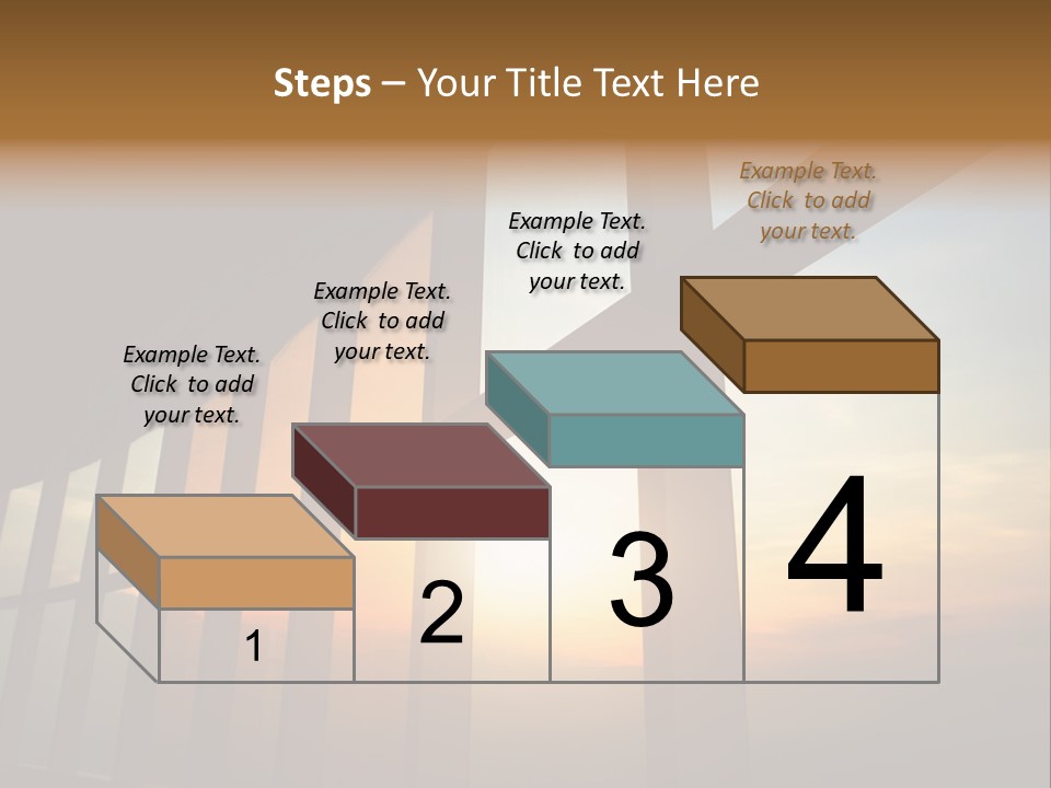 Caucasian Peaceful Sea PowerPoint Template