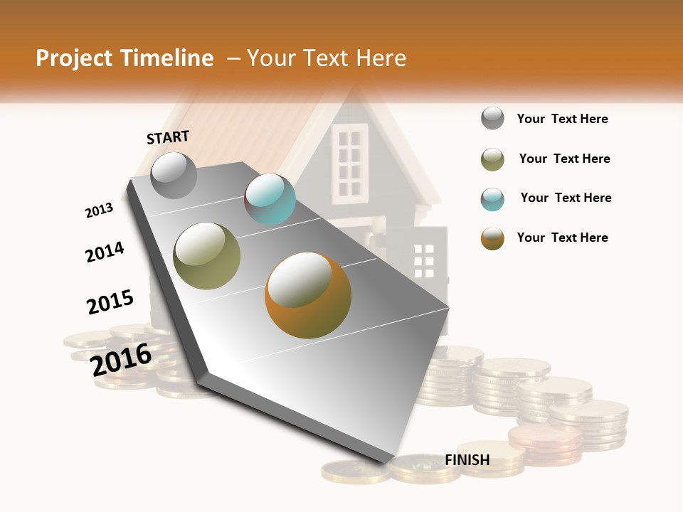 Wave Peaceful Single PowerPoint Template