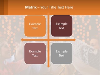 Daughter Sunset Family PowerPoint Template