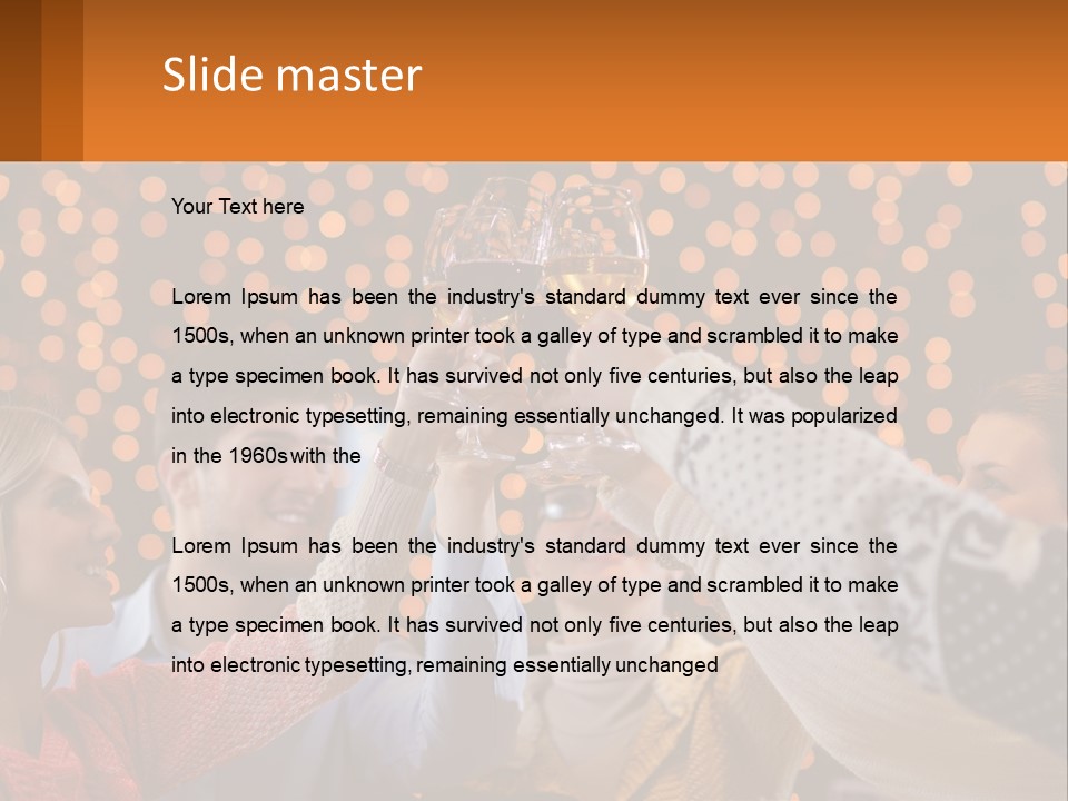 Daughter Sunset Family PowerPoint Template