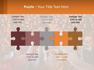 Daughter Sunset Family PowerPoint Template