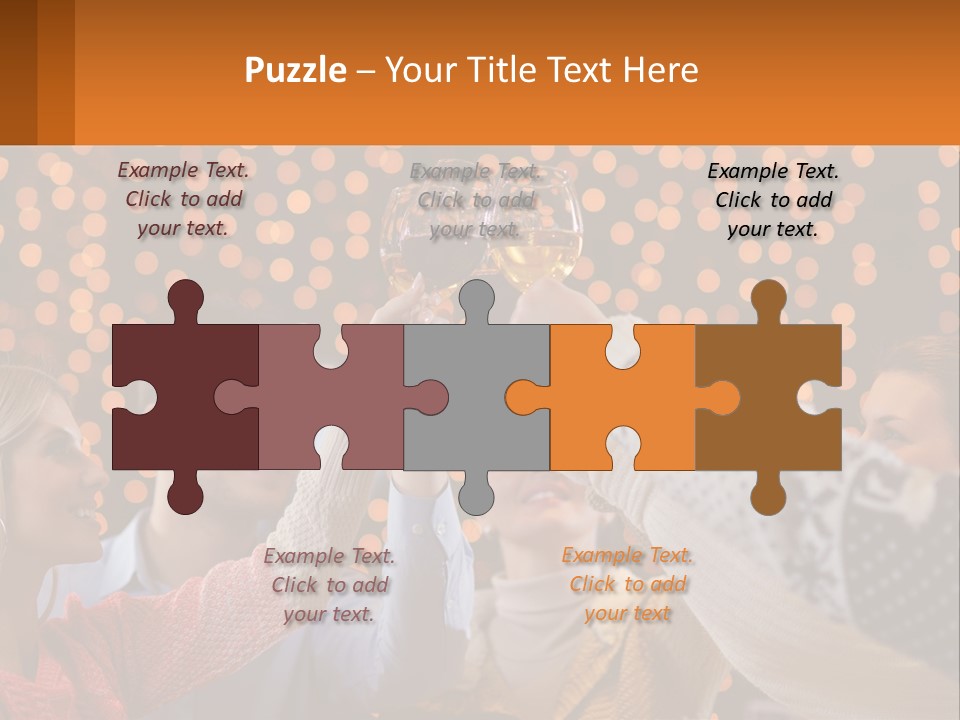 Daughter Sunset Family PowerPoint Template