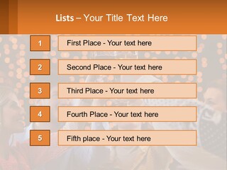 Daughter Sunset Family PowerPoint Template