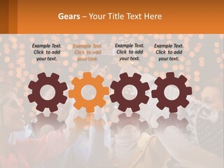 Daughter Sunset Family PowerPoint Template